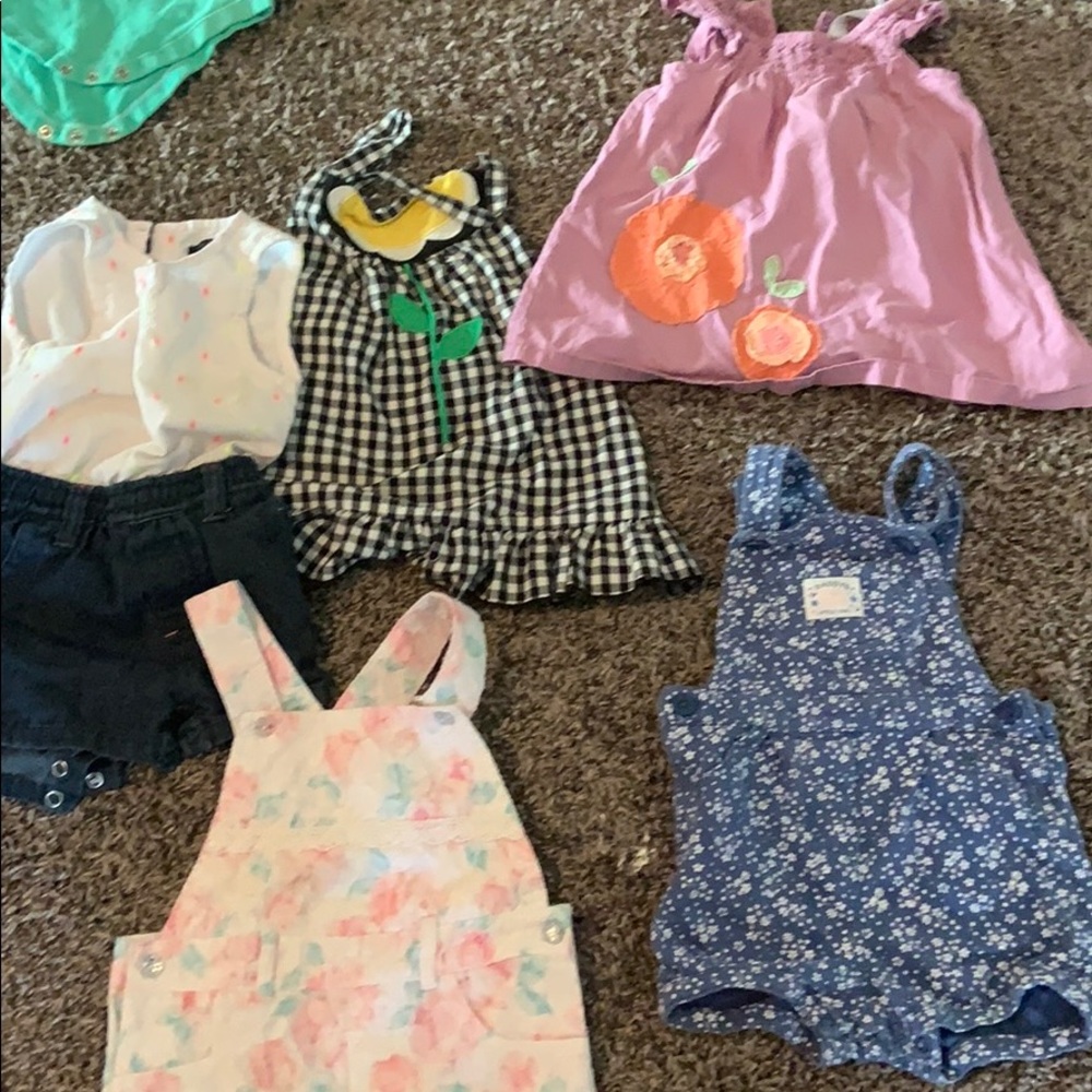 Lot of girls toddler clothes.